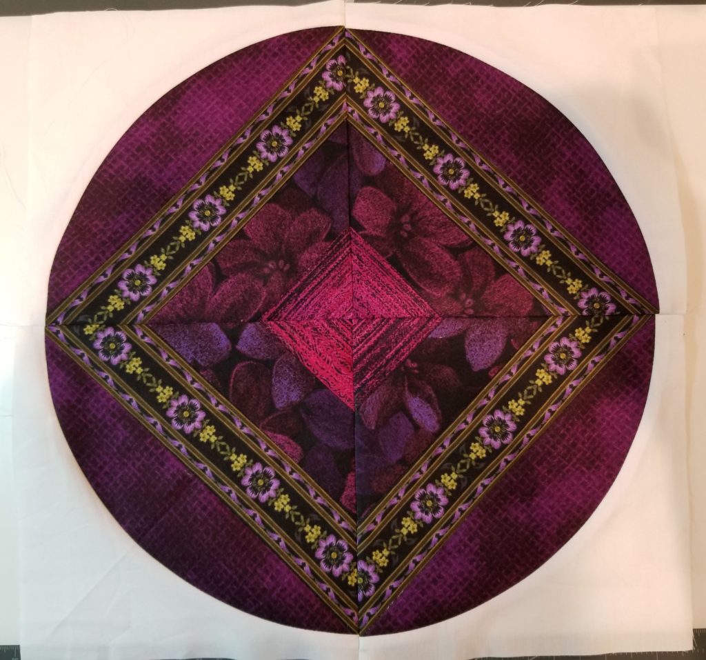 Red Violet Color Play with Dizzy Quilter