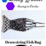 Fish Drawstring Bag by Dizzy Quilter
