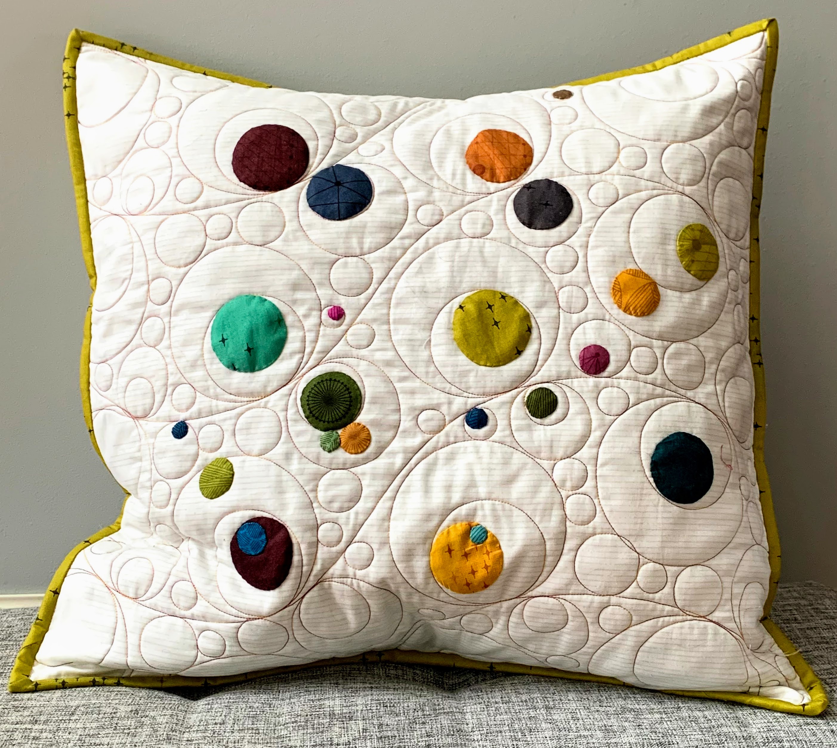 Pillow created with applipops templates