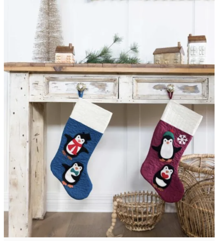 penguin christmas stocking