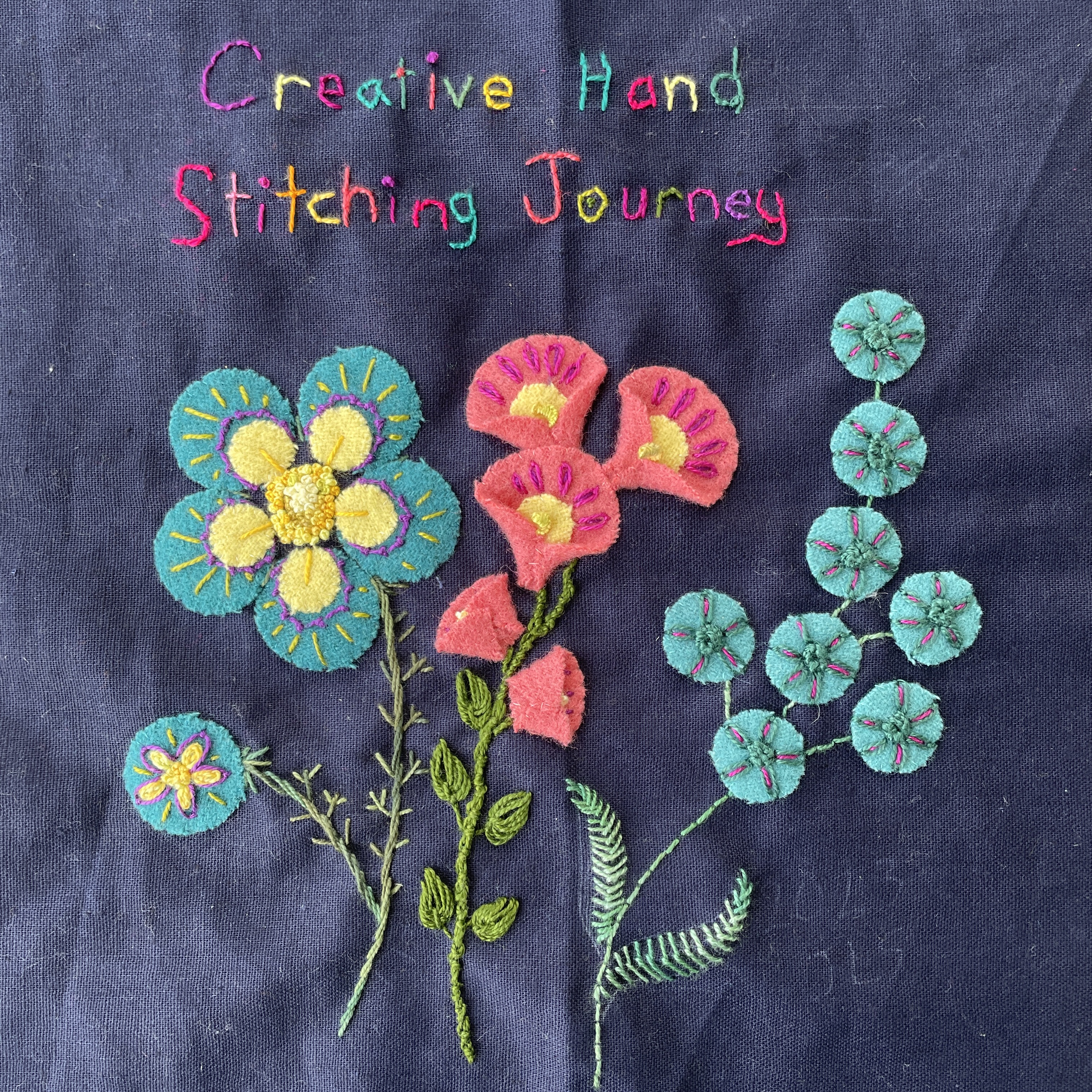 Creative Hand Stitching Journey Cover